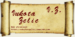 Vukota Zelić vizit kartica
